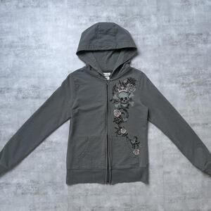 Y2K Disneyland Gray Skull Jacket
